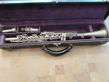 ORIG. AMERICAN PROFESSIONAL WILLIAM NUERNBERGER ANTIQUE GERMAN CLARINET CASE