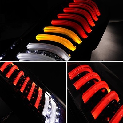 Nissan NV350 Caravan E26 Full LED Fiber Tail Lights Pair (Clear/Red)