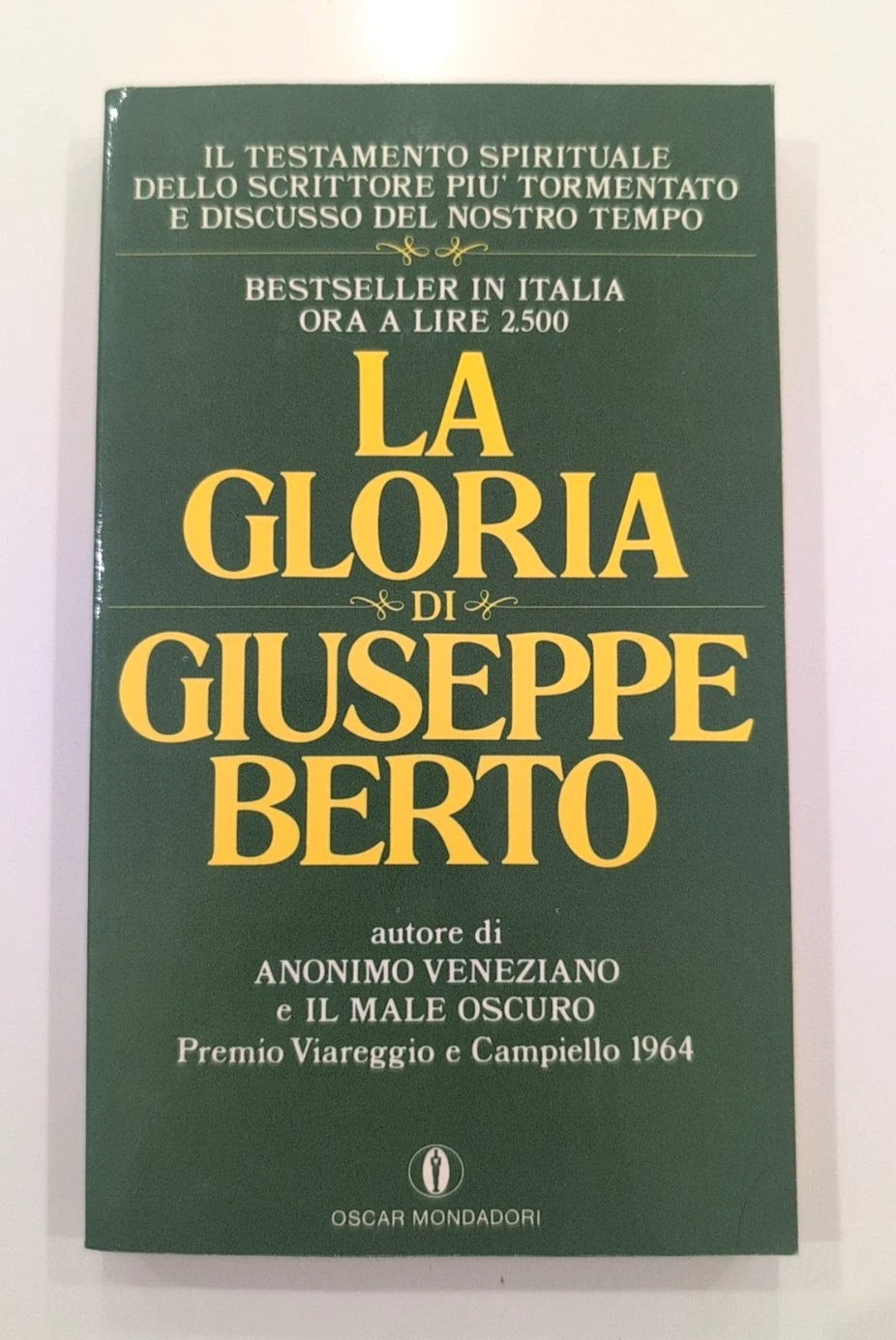 Copertina del libro Giuseppe Berto LA GLORIA