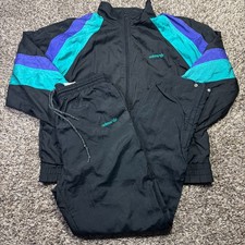 Vintage Adidas Nylon Tracksuit Men  s XL Jacket Pants Windbreaker Athletic Script