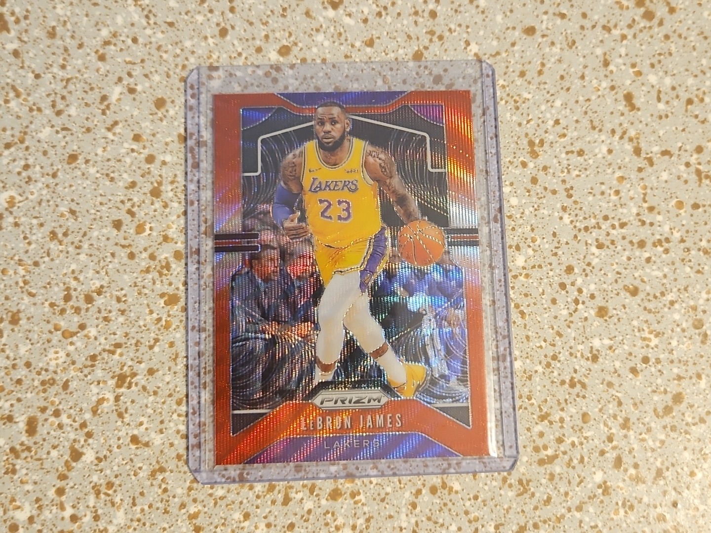 2019-20 Panini Prizm LeBron James #129 Ruby Wave Prizm
