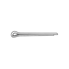 GRAINGER APPROVED U51700.012.0350 Cotter Pin,1/8 in dia,3.5 in L,PK100 41JY53