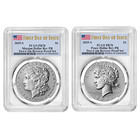 Presale - 2025-S Reverse Proof $1 Morgan and Peace Silver Dollar 2pc Set PCGS