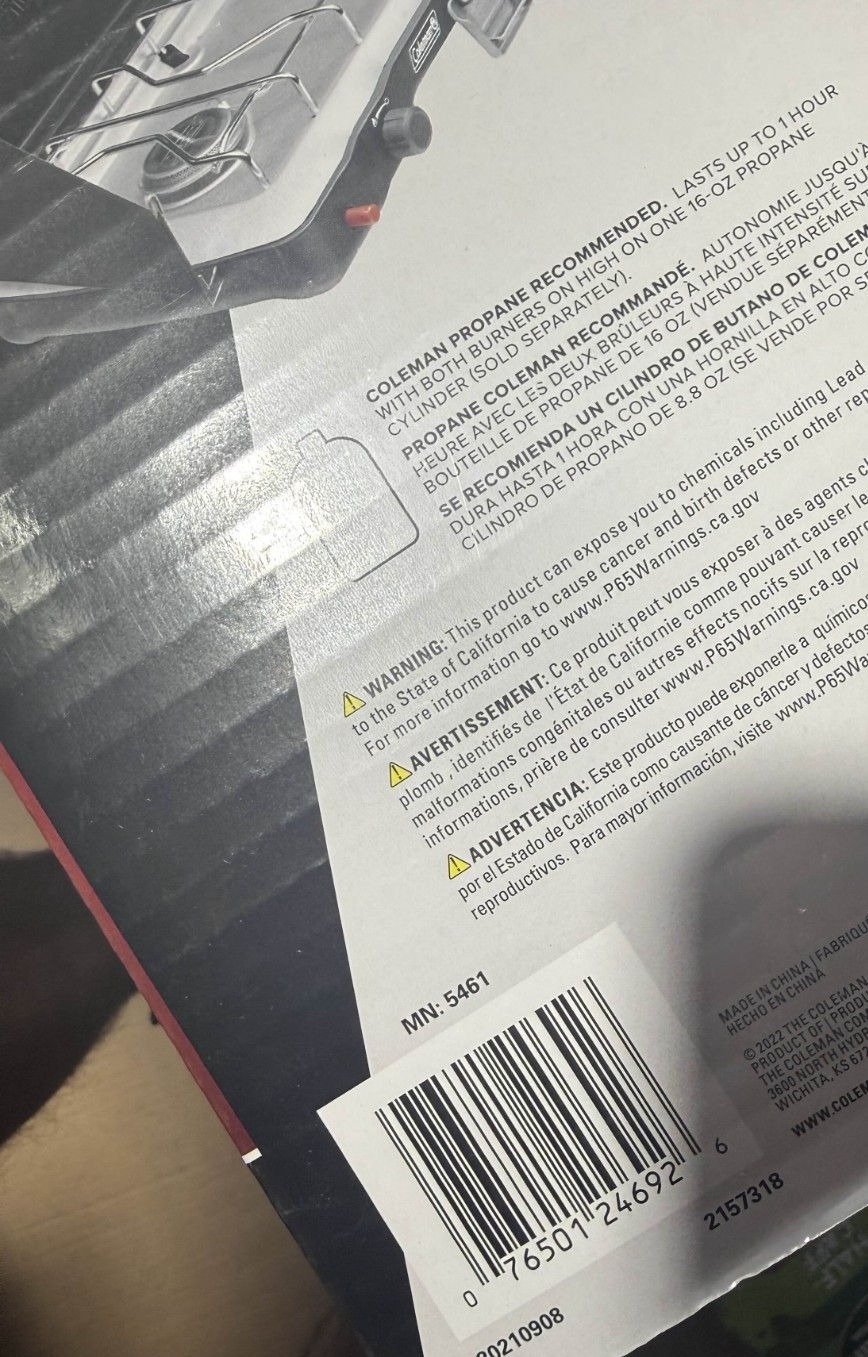 Coleman Triton 2-Burner Propane Camping Stove with InstaStart Ignition Portable