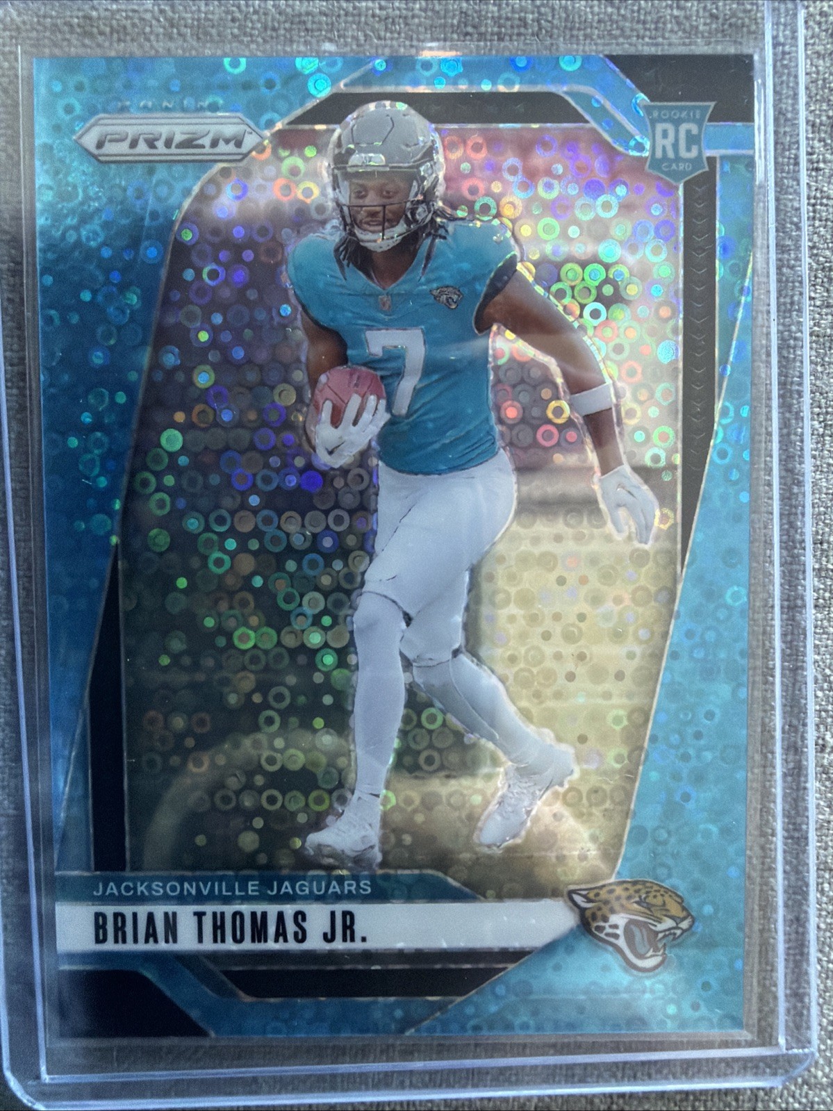 2024 Panini Prizm - Rookies Brian Thomas Jr. #314 No Huddle Blue Prizm /99 (RC)