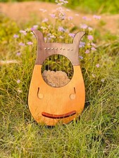 8 String Rosewood Ear Style Lyre Harp Music Lyre Harps with free String, Key Bag