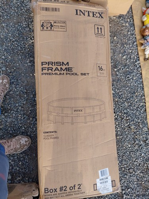 #ad Prism Frame Premium Pool Set 16 Ft ×48 In $200.00