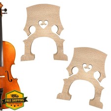 Musiin Maple Cello Bridge 4/4 Replacement Parts 2 Pack