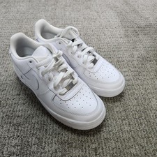 Nike Air Force 1 Big Boy Size 6 Y White Blue Lace Up