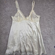 Victoria's Secret Chemise Nightgown Women M Y2K Vintage Coquette Bridal Boudoir