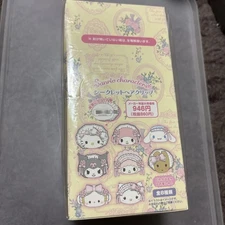 Sanrio White Frill Design Series Secret Hair Clip Complete Set White New Unused