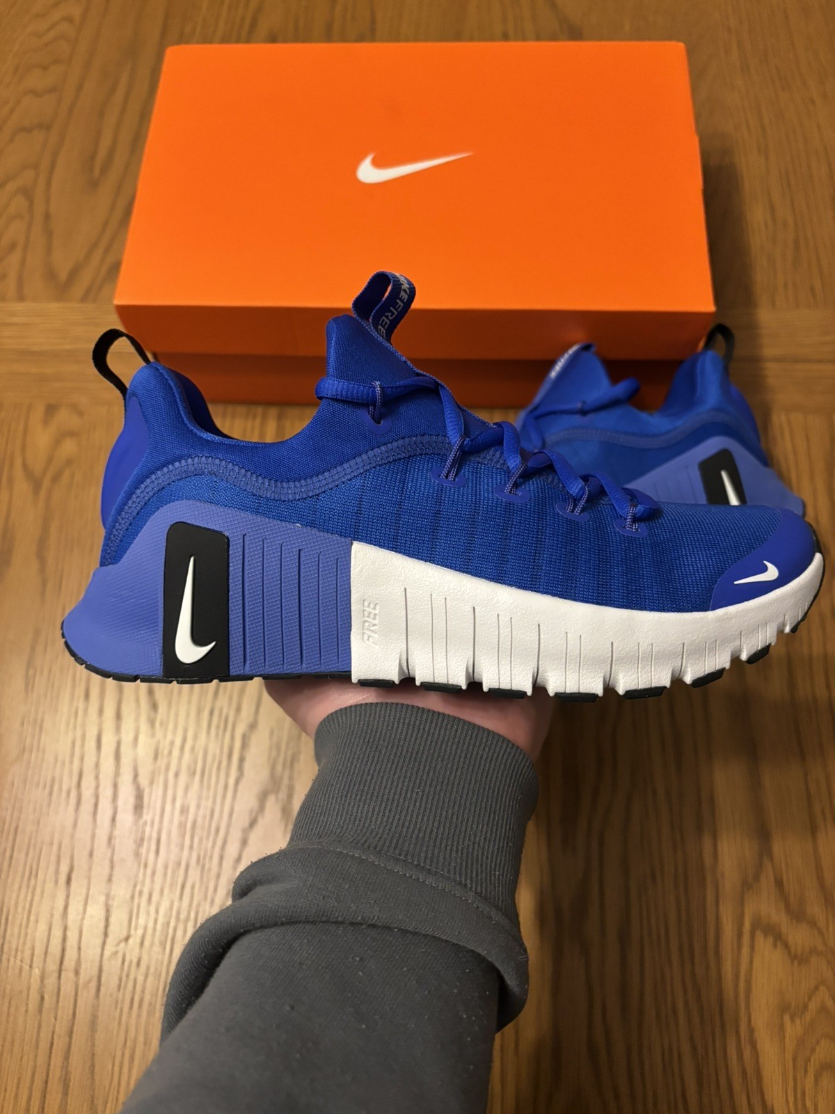 Nike Metcon 6 Workout Trainers | Size UK6 EU39 | Racer Blue White | RRP £120 image 2