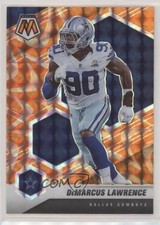 2021 Panini Mosaic Reactive Orange Mosaic Prizm DeMarcus Lawrence #61 9o3