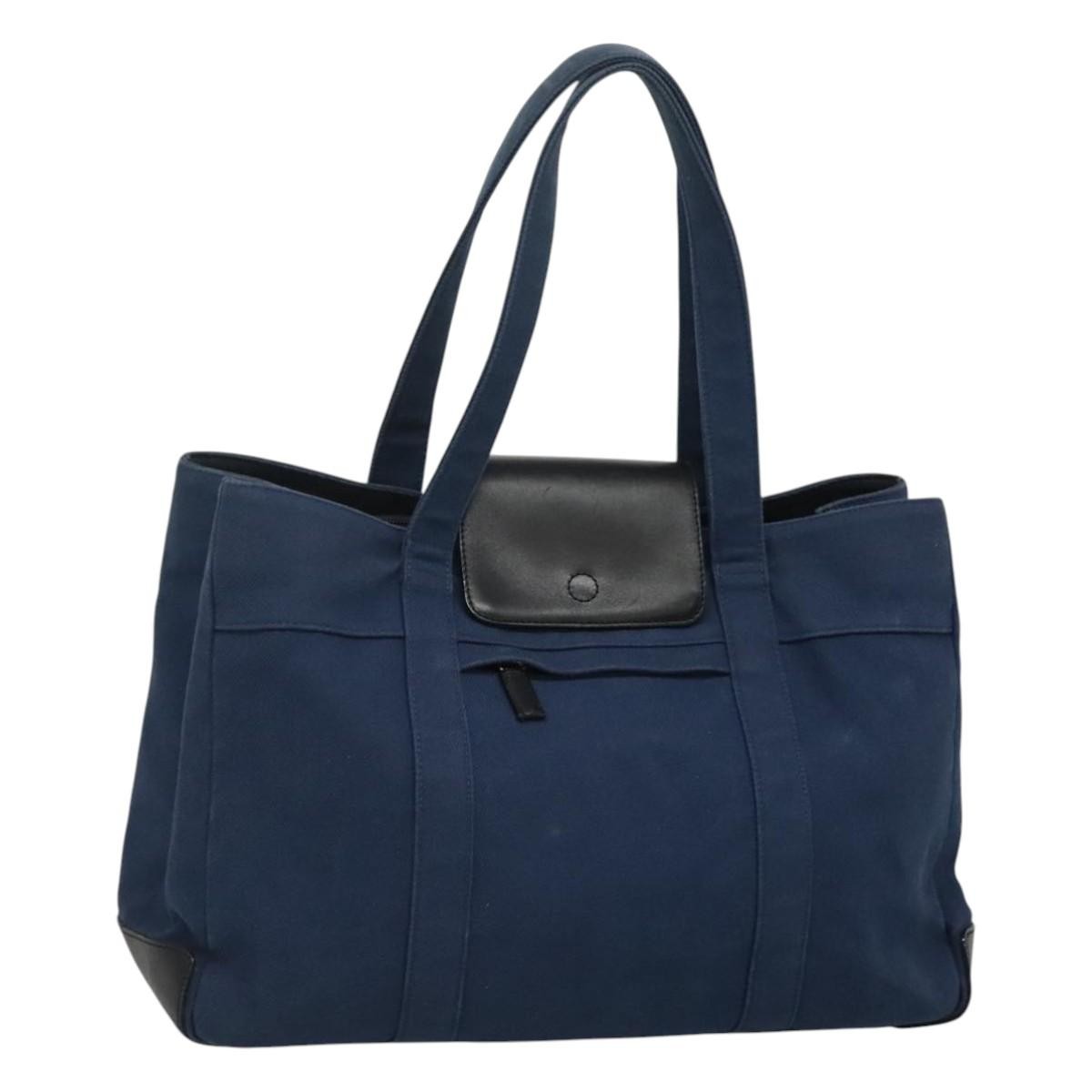 BURBERRY BLUE LABEL ブラック トートバッグ BURBERRY Blue Label Tote Bag Canvas Blue Auth ti2869 | eBay