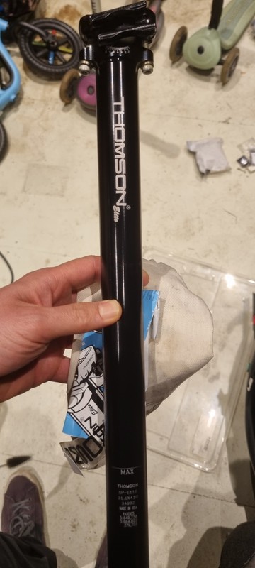 Thomson Elite Inline Bike Seatpost 31.6mm x 410mm, Black