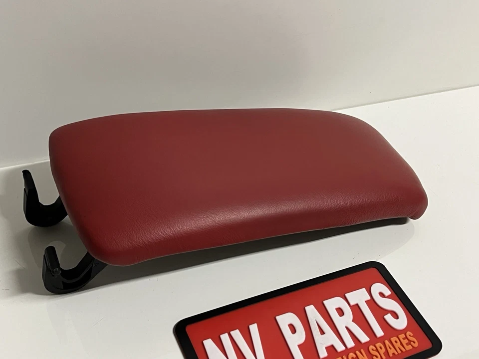 OEM Audi C5 RS6 Custom Red Armrest Lid Assembly 4B0864245 - Image 4 of 4