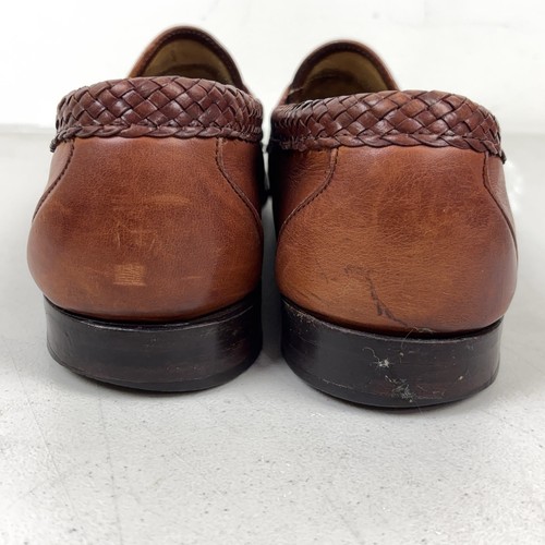 ALLEN EDMONDS MAXFIELD BRAUN LEDER QUASTEN HALBSCHUHE ELEGANTE SCHUHE HERREN GRÖSSE 11,5D - Bild 4 von 12