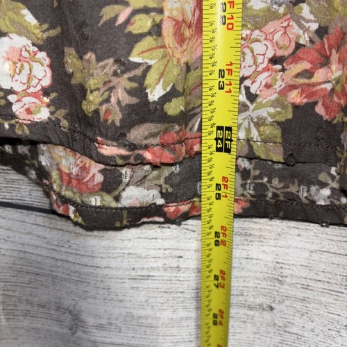 Anthropologie XS Michaela Bauernbluse Floral Loose Fit Langarm - Bild 5 von 9