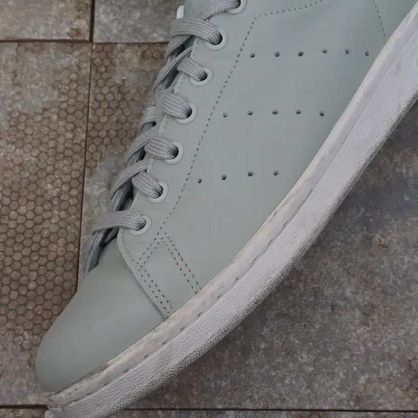 Adidas Stan Smith Silver Sneakers, Size 270 thumbnail 2