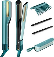 Shark SilkiPro Straight Hair Straightener + Dryer Turquoise Wave HT401UKBL