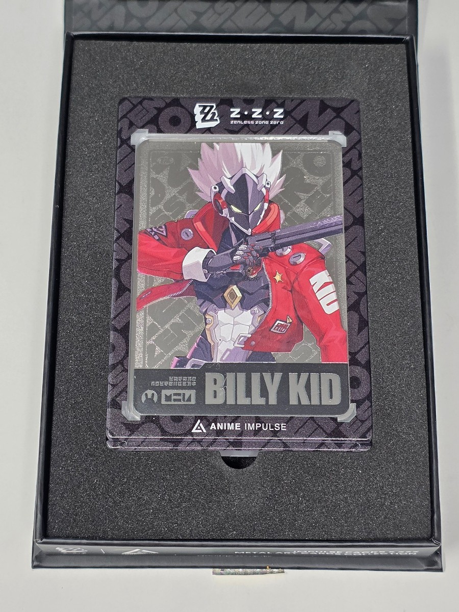 Zenless Zone Zero Billy Kid SILVER Metal Card ZZZ Anime Impulse