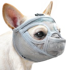 Short Snout Dog Muzzle for French Bulldog with Full Pant Design to Prevent Ea...