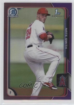 2015 Bowman Chrome Prospects Purple Refractor 90/250 Nate Smith #BCP90 1b8