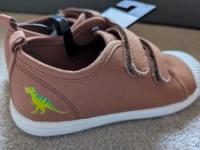 Jumping Beans Finders Toddler Sneakers Dinosaur Size 11 Brown