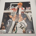 Giannis Antetokounmpo Victor Wemby Wembanyama Signed Photo Authentication Pros