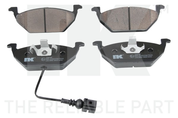 NK Bremsbelagsatz Scheibenbremse 224745 FüR VW Audi Seat Skoda Golf A3 8P1 6 5K1-image