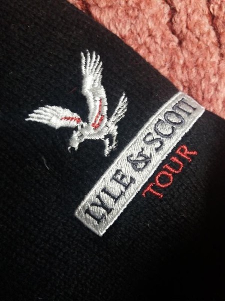 Men Lyle & Scott Sweater Black Wool 42 / XL / 50 #MFI6
