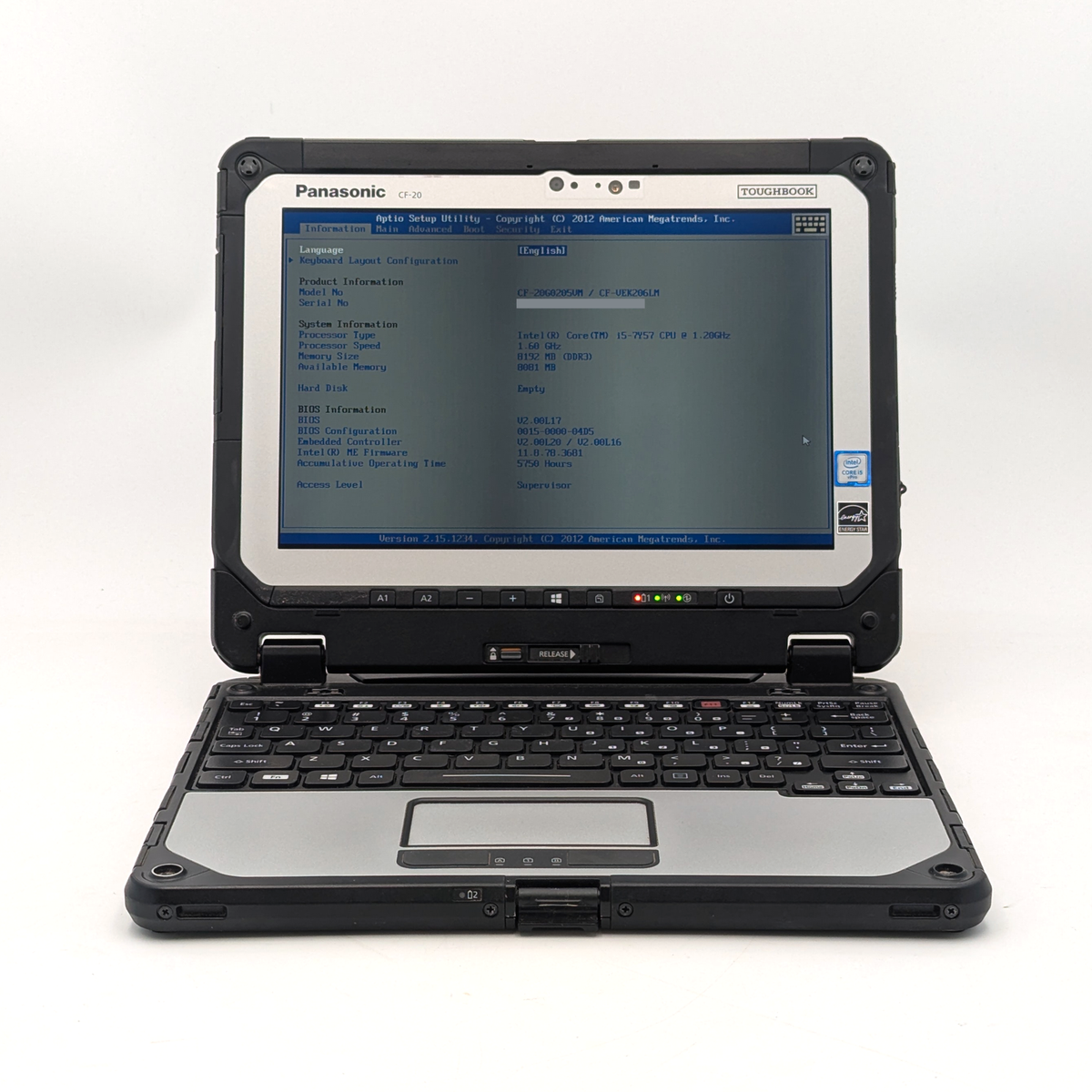 TOUGHBOOK CF-20 128GB i5-7Y57 Win11 美品#2 Amazon.com : Panasonic Toughbook CF-20 MK2, Intel Core m5