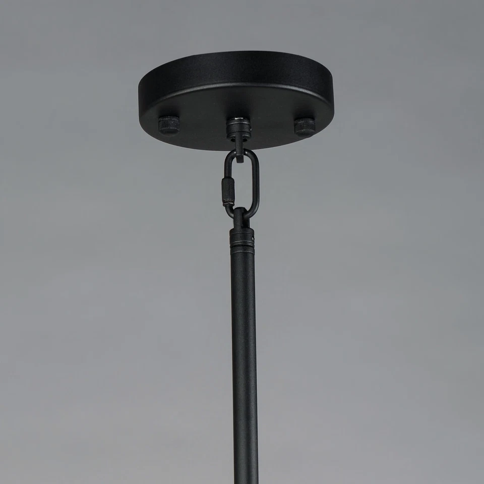 Mini colgante de cristal Maxim 21819BC Madeline 10" W - negro Foto 2 de 4