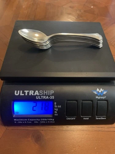 6 English Chippendale by Reed and Barton Sterling Silver 6 Inch Spoon Set 218g