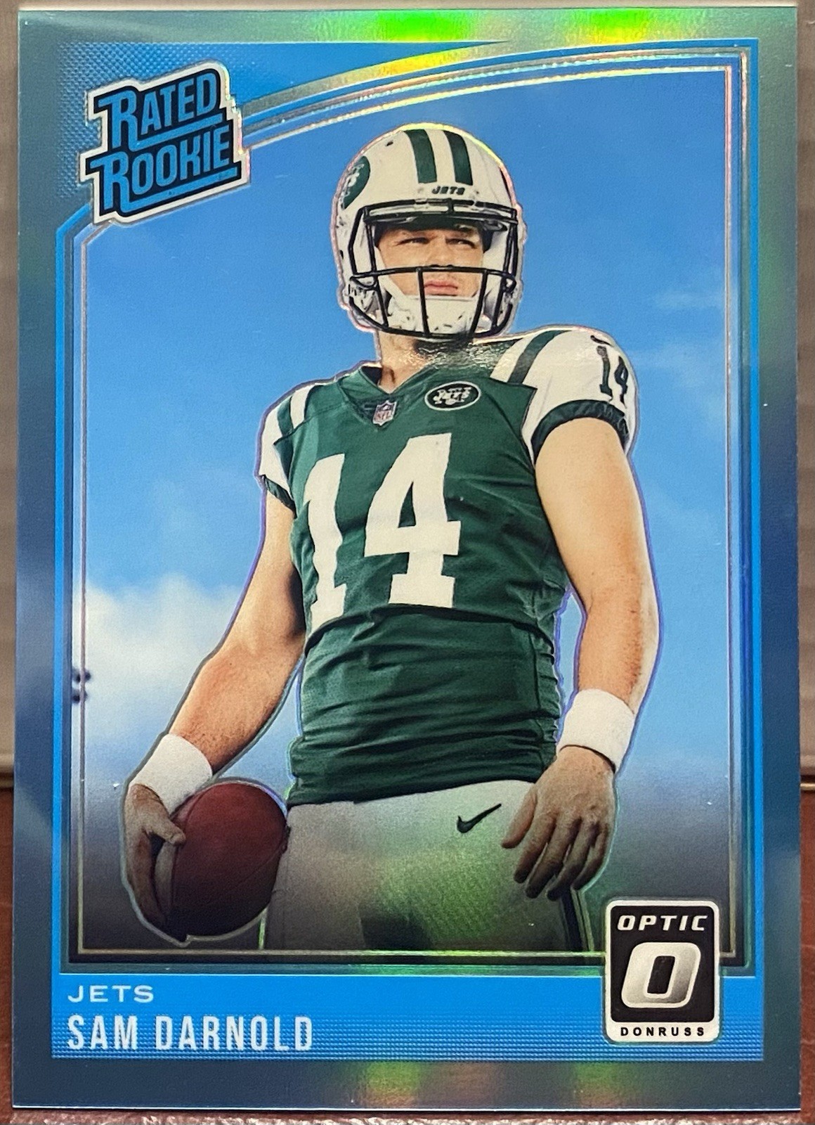 2018 Donruss Optic Sam Darnold Rated Rookie #151 Aqua Prizm /299 (RC) Seahawks