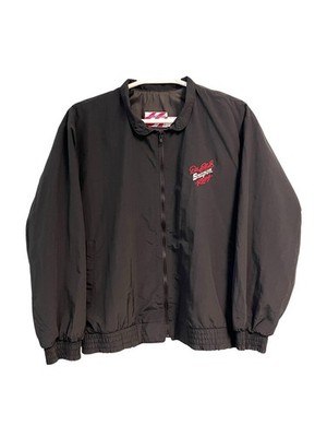 Vintage 90s Dale Earnhardt Snap Racing Jacket Full Zip Windbreaker Size XL Black