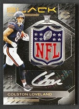 2025 Panini Black #RKPA-CLO Colston Loveland NFL Shield Auto /10 RC