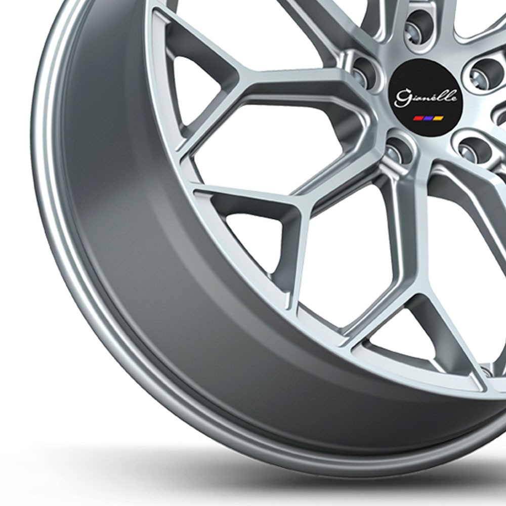 22" Gianelle Monte Carlo Silver 22x9 22x10.5 Wheels Rims Fit Bentley Continental