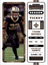 2022 Panini Contenders #65 Tyrann Mathieu - New Orleans Saints Football Card 