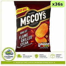 McCoy's Flame Grilled Steak Grab Bag Crisps 36 x 45g | Bulk Wholesale Crisps