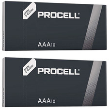20x Duracell Industrial AAA Alkaline Batteries Replaces Procell LR03