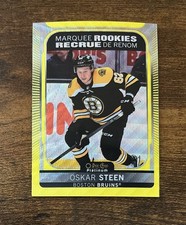 2021-22 O-Pee-Chee Platinum Oskar Steen Rookie Neon Yellow Surge #236 Bruins RC