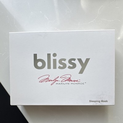 Blissy Marilyn Monroe Silk Single Sleep Mask, White, MPN 1007359109