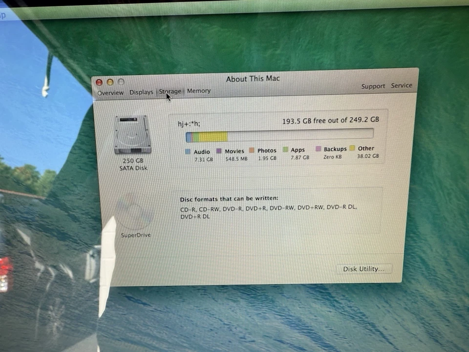 Apple iMac 20" (Early 2008) Intel Core 2 Duo 2.4 GHz 4GB 250GB HDD Desktop A1224 - Image 3 of 4