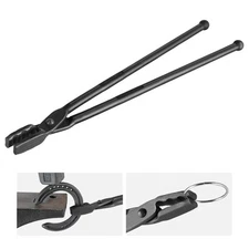Blacksmith Tongs 18” Wolf Jaw Tongs Carbon Steel Tongs A3 Steel Rivets