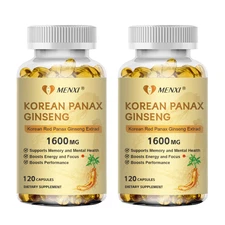 Korean Red Panax Ginseng extrad 1600mg 120 Capseles - High Strength Ginsenoside