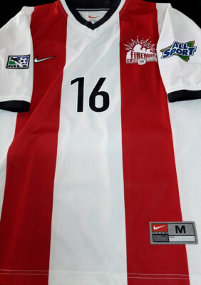 NIKE Chicago Fire 1998 WOLFF WORKS M HOME ORIGINAL SOCCER JERSEY