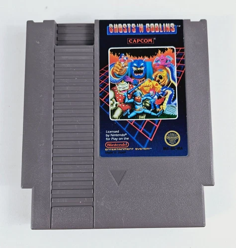 Ghosts 'n Goblins (Nintendo Entertainment System, 1986) Authentic Tested Working