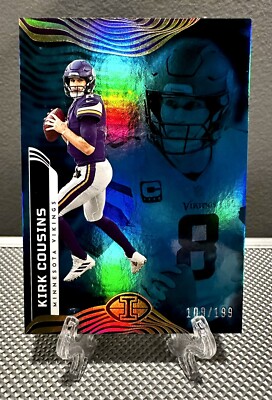 2022 Illusions KIRK COUSINS #/199 Blue Mirror Parallel SP Minnesota Vikings