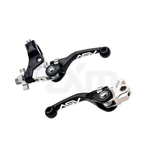 1999-2014 Honda TRX400 EX / X ASV F4 Series Brake & Clutch Lever PAIR PACK Black - Picture 14 of 24